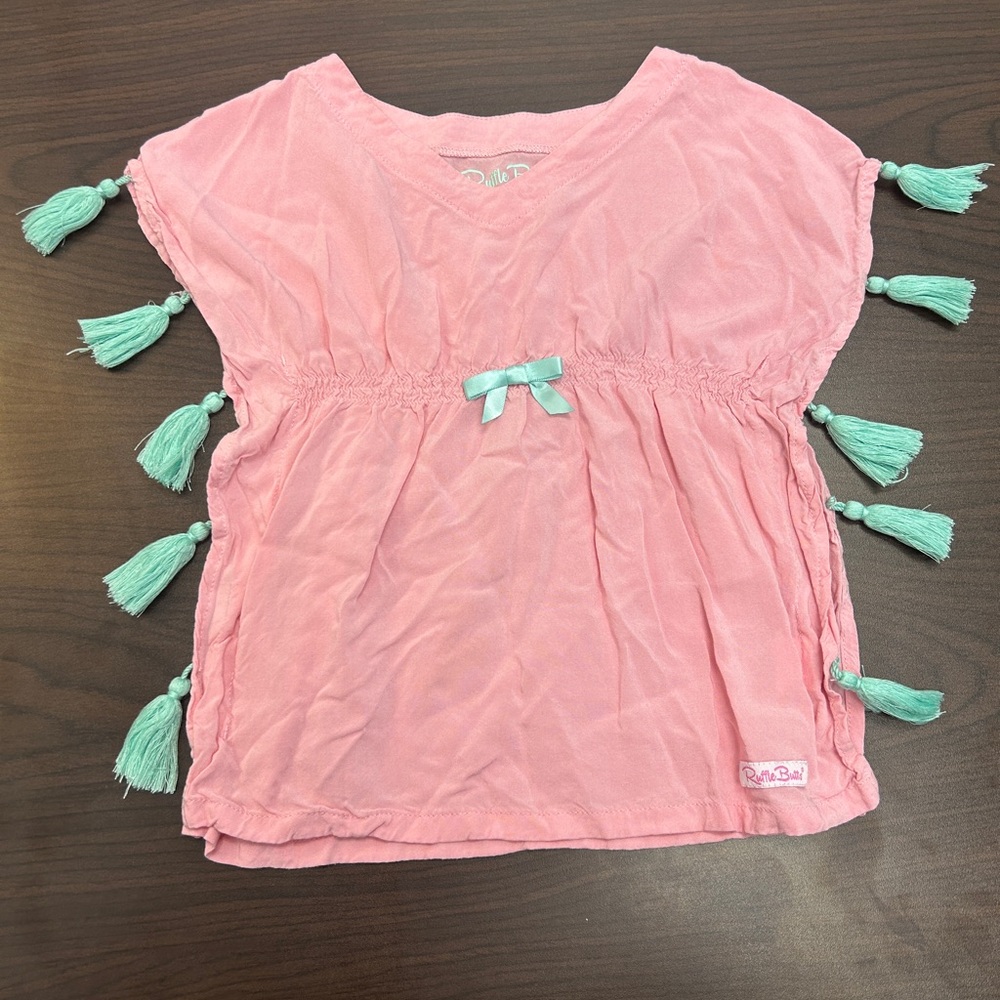 Ruffle Butts Tassel Kaftan Cover Up